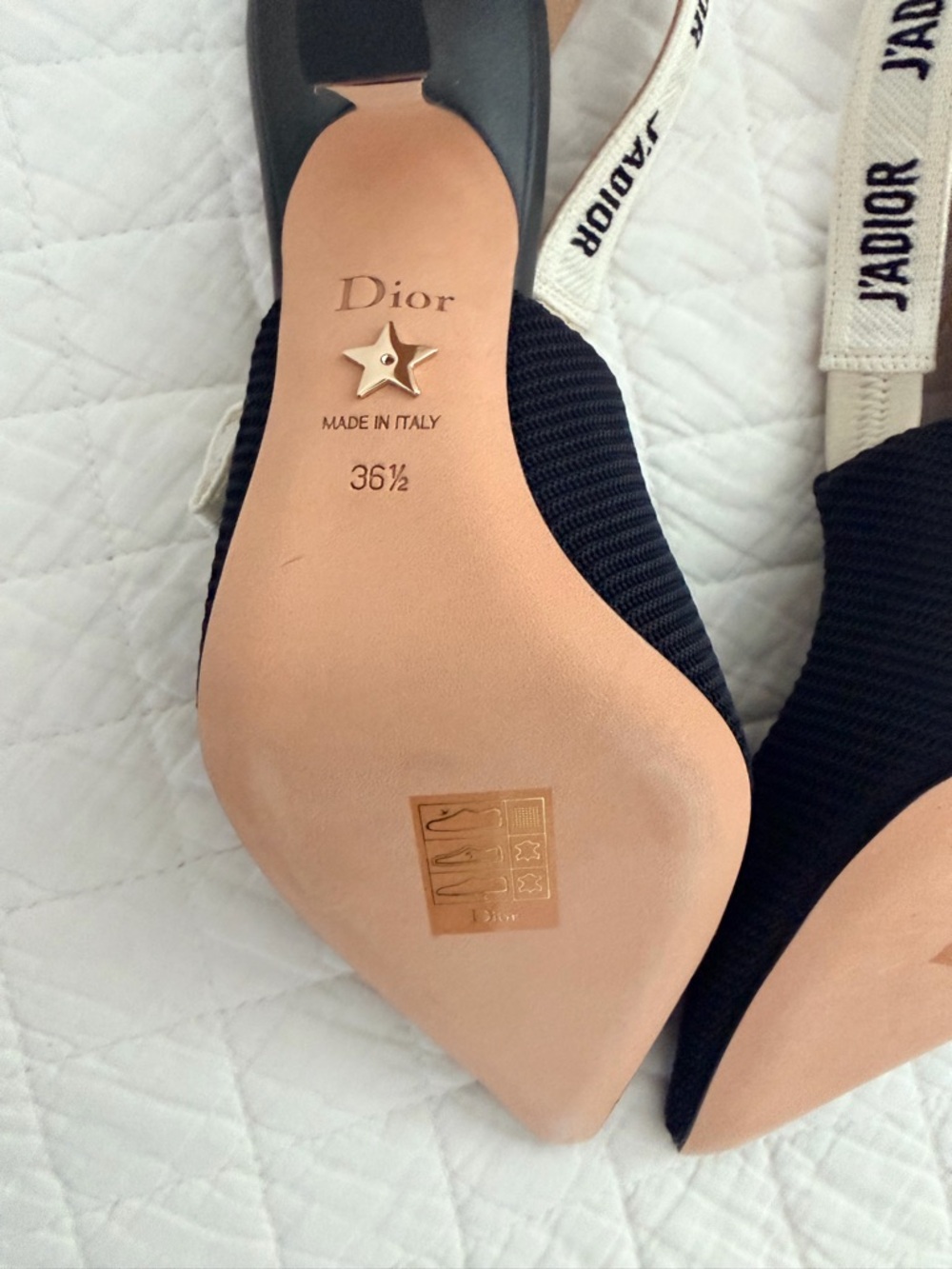 Dior Black J’Adior Slingback Pumps/Heels 10 cm heel, 36.5, BNIB - Picture 7 of 13